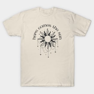 Musical Sun | Here Come the Sun (dark design) T-Shirt